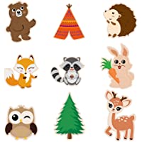 WERNNSAI Recortes de Decoraciones de Fiesta Animales del Bosque - 18 Piezas Centros de Mesa de Animales del Suministros…
